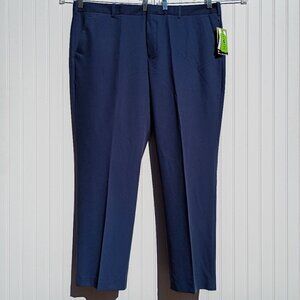 PERRY ELLIS Dress Pants Men's 42 x 30 Blue Slacks Modern Fit Portfolio Easy Care